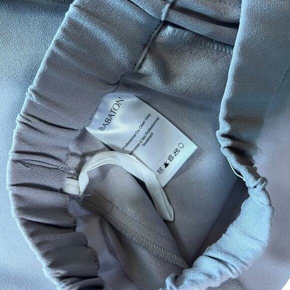 Aritzia Babaton Dexter Pull On Jogger Style Dress Pants Khaki Gray Size Medium - Picture 6 of 7